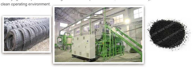 Advanced Granulator / Crusher for Waste tires recycling to rubber granules