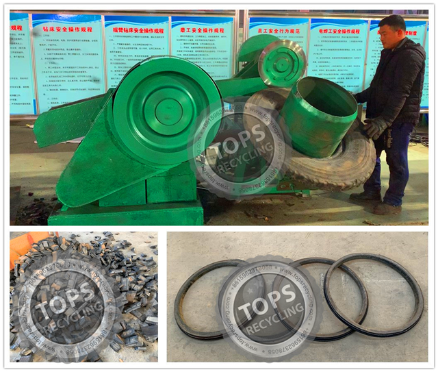 Automatic Waste Tire Cutting Machine