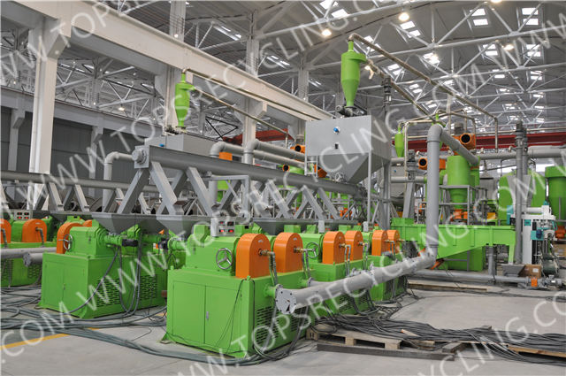Fully Automatic Waste Scrapped Tire Shredding to Crumb Rubber Powder Equipment