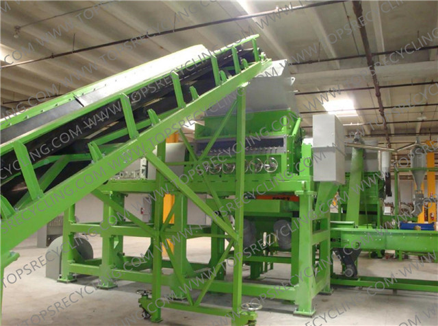 Fully Automatic Waste Tyre Recycling to Rubber Mulch Plant